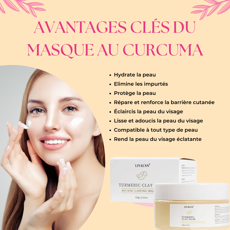 Masque Curcuma - L'éclat naturel, une peau dorée de beauté