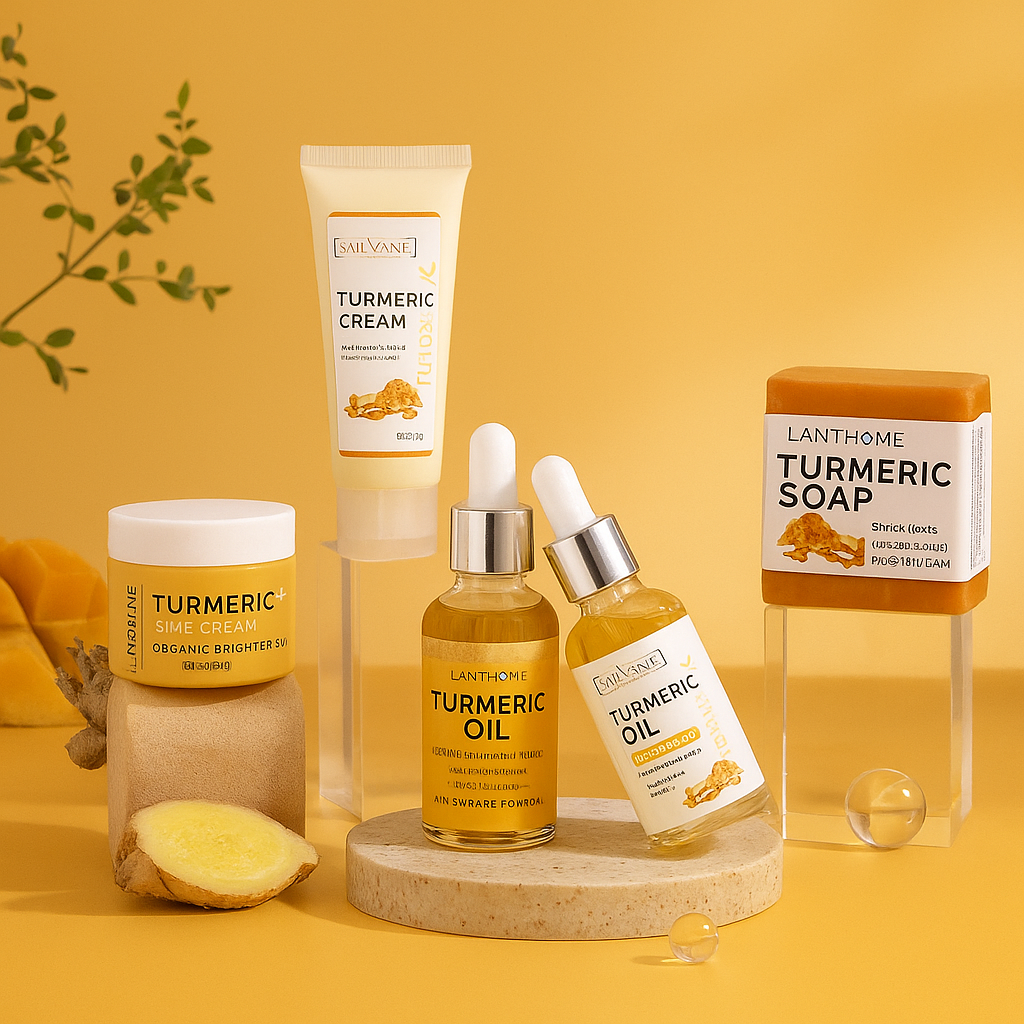 Skincare Curcuma - Huile & crème facial