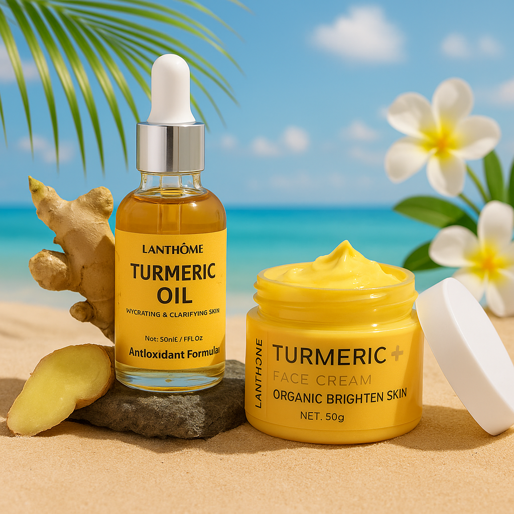 Skincare Curcuma - Huile & crème facial